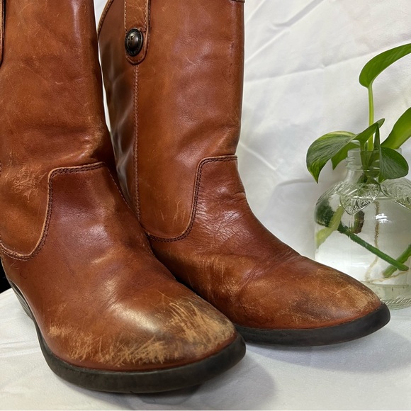 FRYE Melissa Button Rodeo Western Cowboy Leather Boots 13Y Youth Kids Boys Girls - Picture 11 of 14